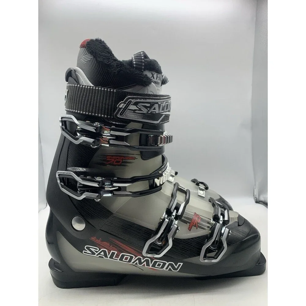Mens Salomon Ski Boots Mission Energyzer 70 Size Mondo 30.5 US 12.5 Black NEW